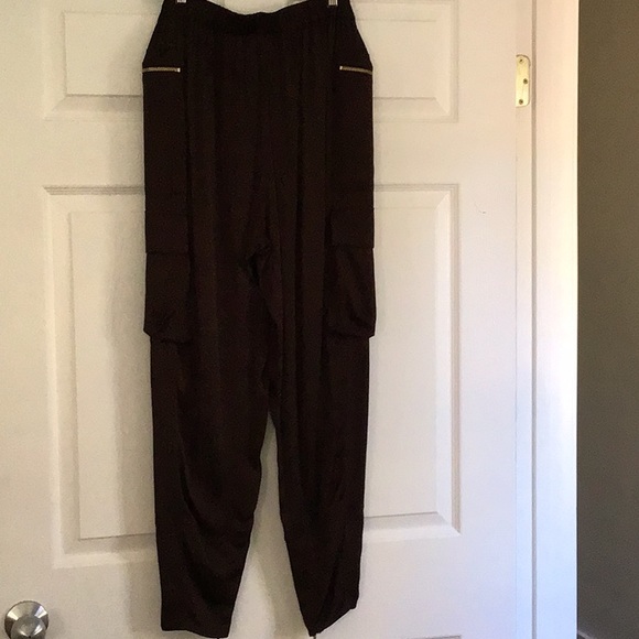 Just Cavalli size 42 Brown  cargo pants. NWT - Picture 11 of 14